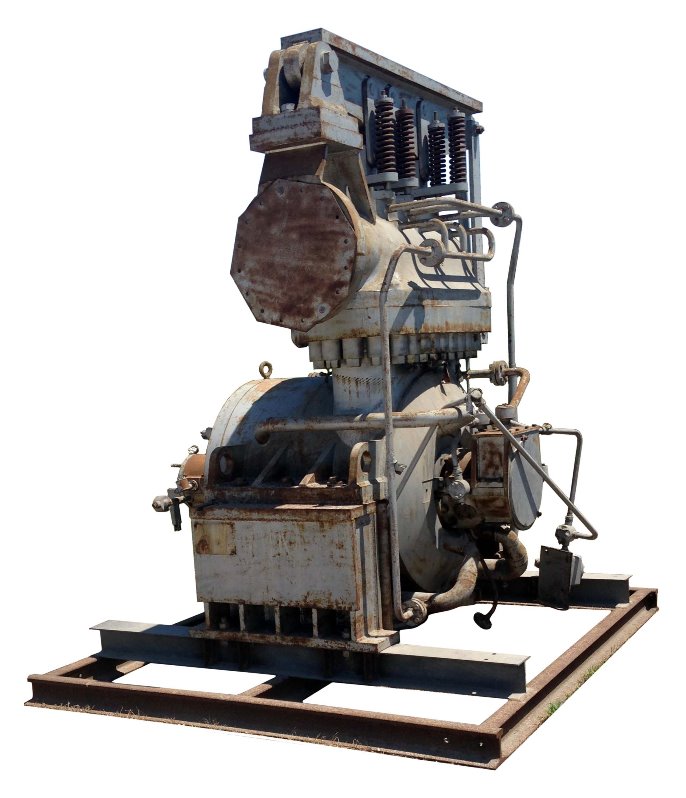 (2) Used ELLIOT Steam Turbine model SJV-3. 14,300 HP. Stages: 3 RATEAU. Non-Condensing. Inlet PSI 875; Exhaust PSI 365. Inlet: 12